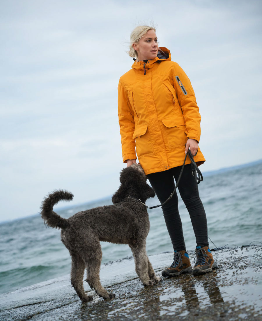 Owney Dames Winterparka Albany Marine-Grey S