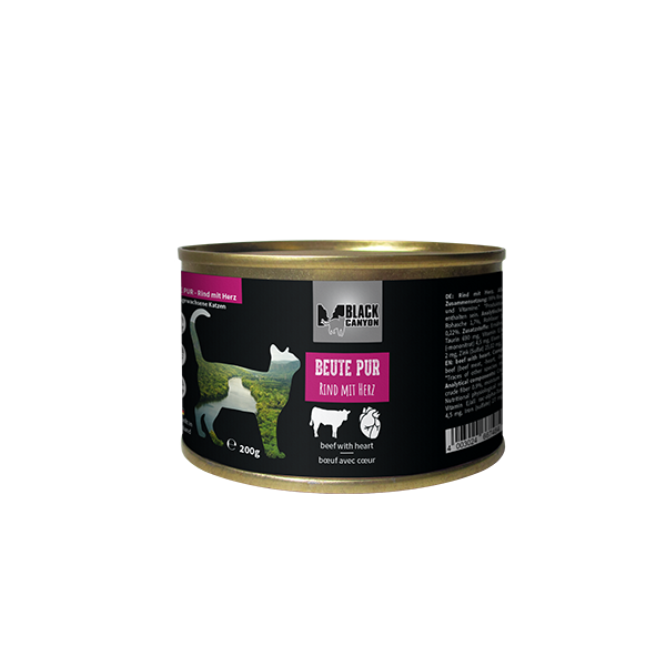 Black Canyon Cat Prooi Puur Rund met Hart Black Canyon Cat Prooi Puur Rund met Hart