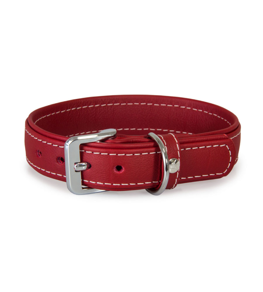 Das Lederband Halsband Barcelona Indian-Rood