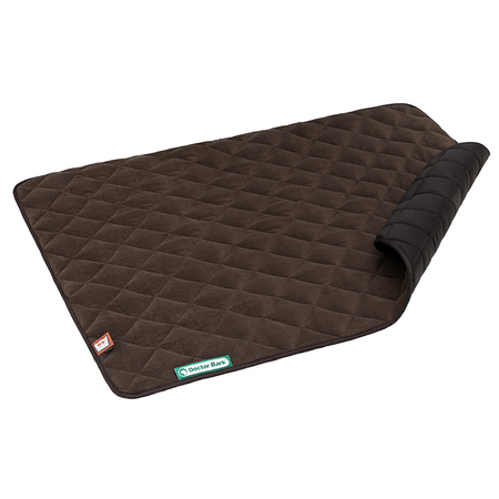Doctor Bark fleece dubbelzijdige deken Bruin Melange - Bruin