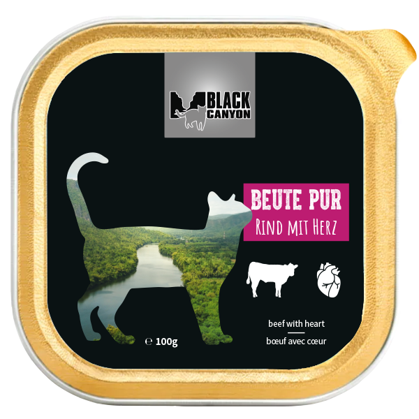Black Canyon Cat Prooi Puur Rund met Hart Black Canyon Cat Prooi Puur Rund met Hart
