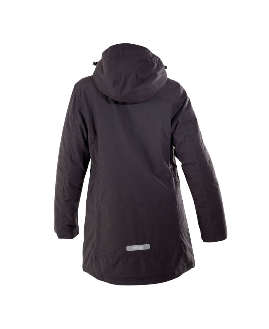 Owney Dames Winterparka Albany Antraciet S