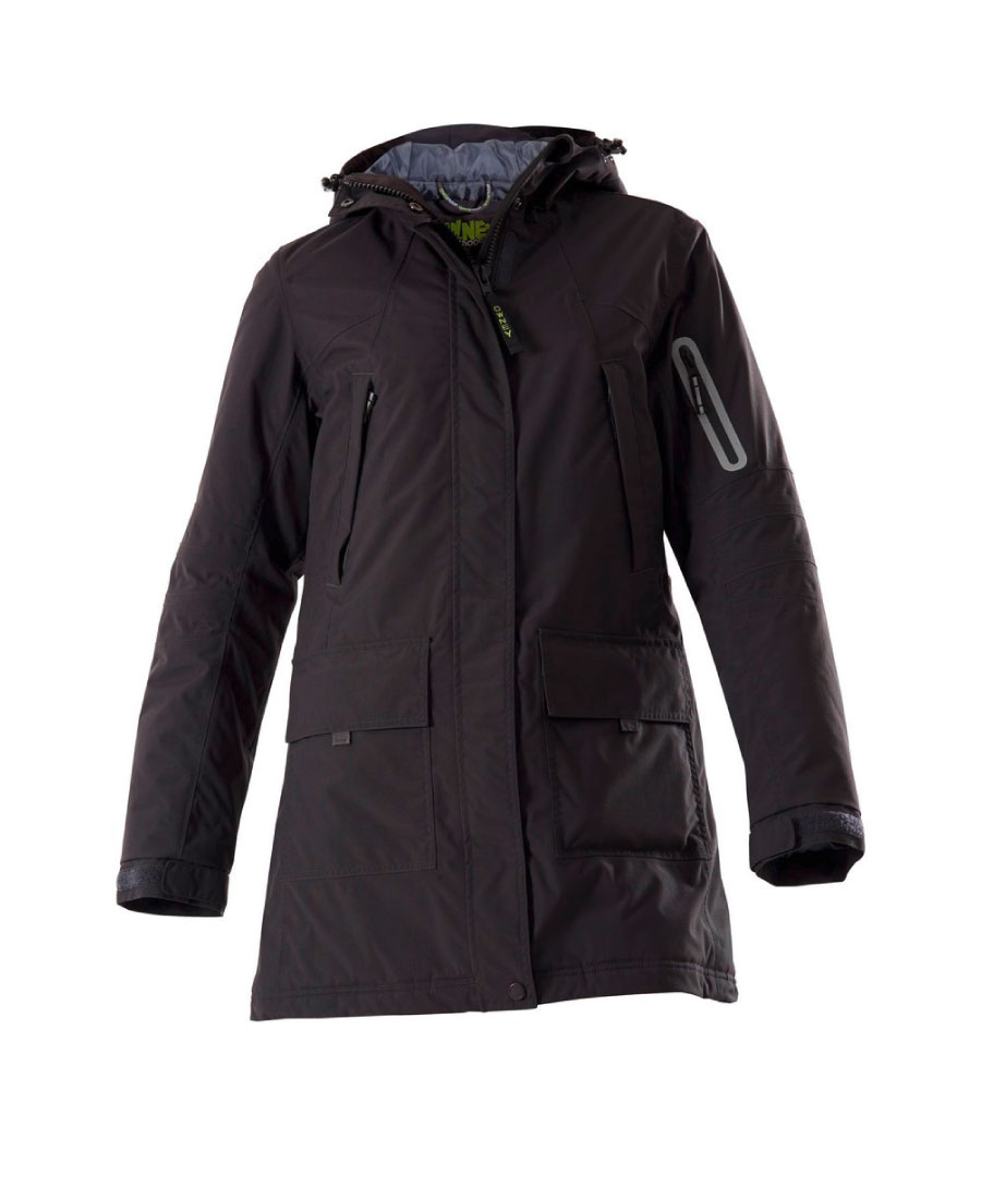 Owney Dames Winterparka Albany Antraciet S