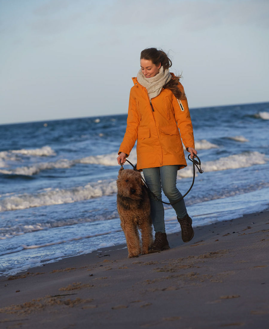 Owney Dames Winterparka Albany Marine-Grey S