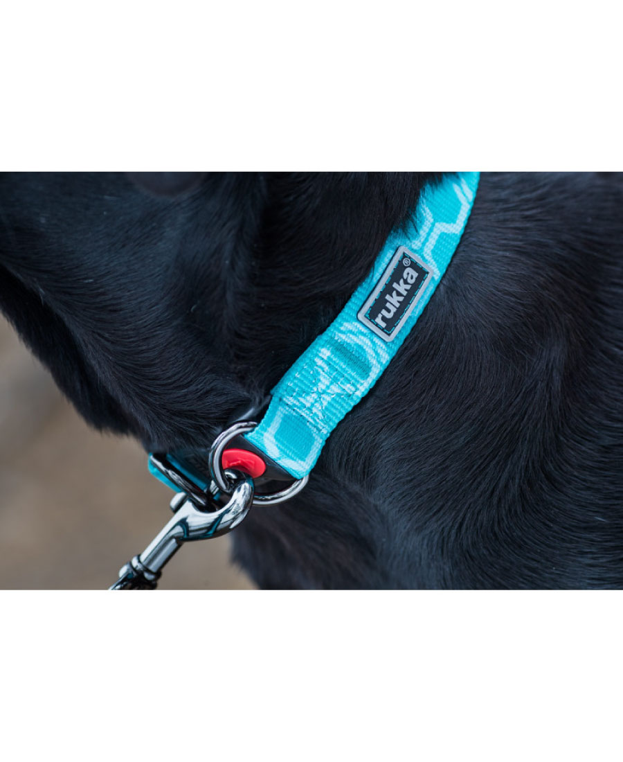 Rukka Pets Twist halsband Turquoise