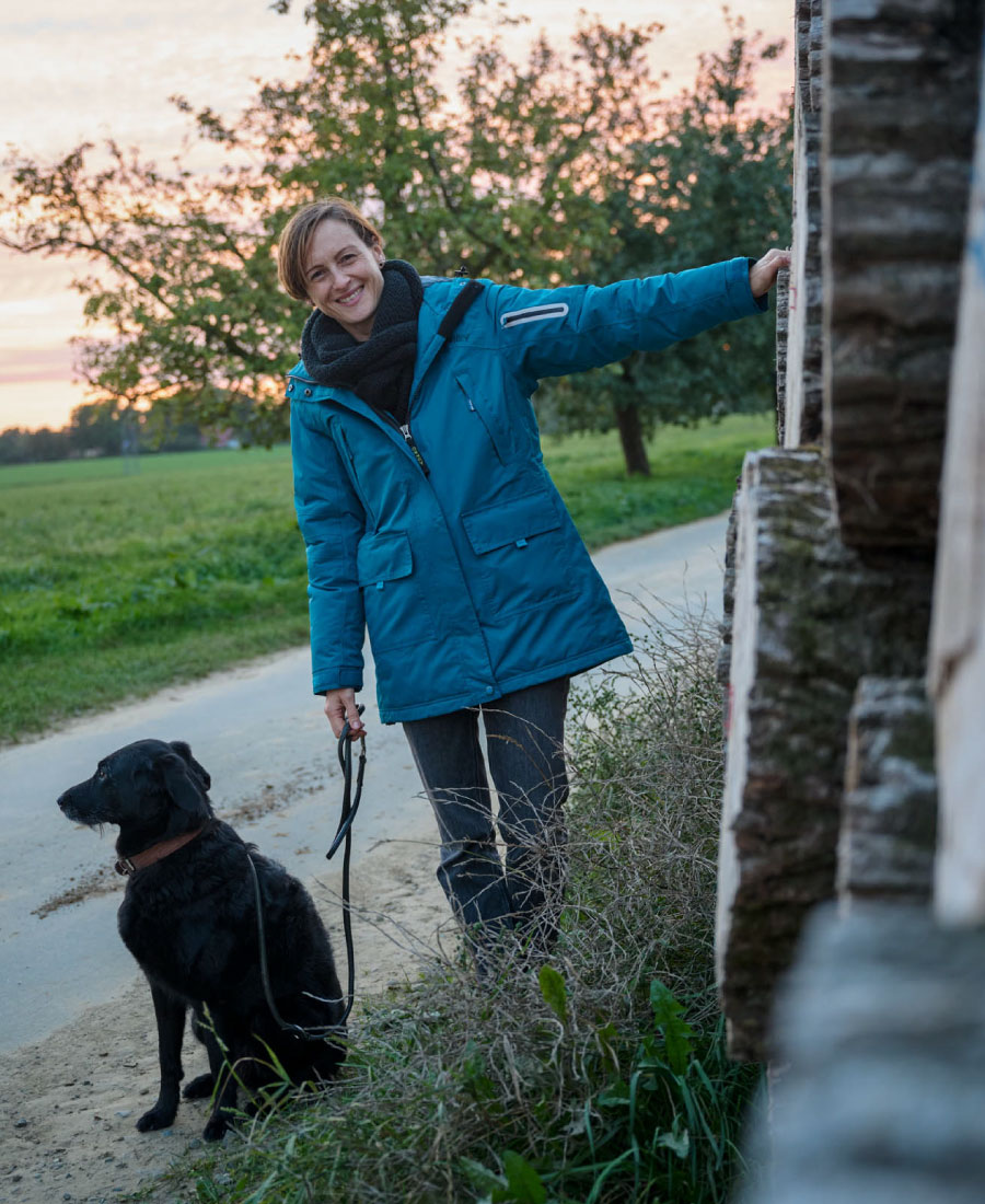 Owney Dames Winterparka Albany Marine-Grey S