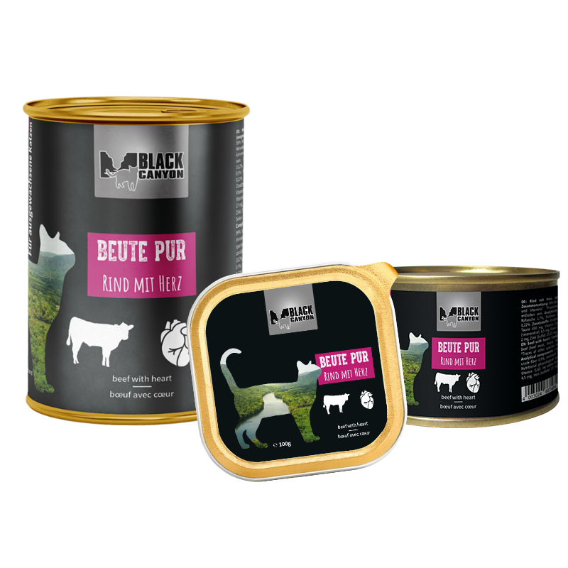 Black Canyon Cat Prooi Puur Rund met Hart Black Canyon Cat Prooi Puur Rund met Hart