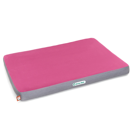 Doctor Bark hondenmatras Hot Pink - Lichtgrijs