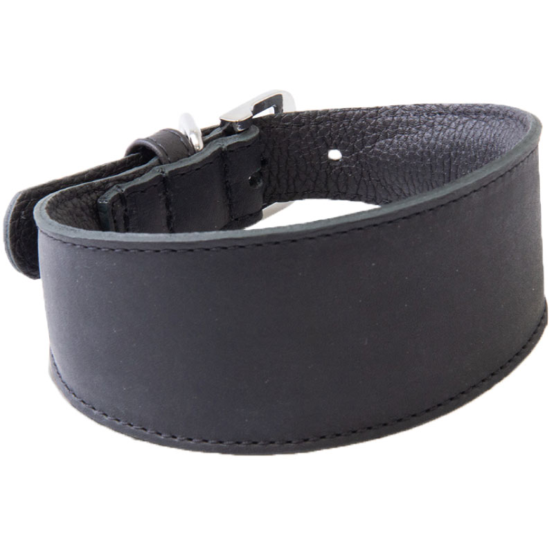 Das Lederband Vancouver Windhonden Halsband Zwart