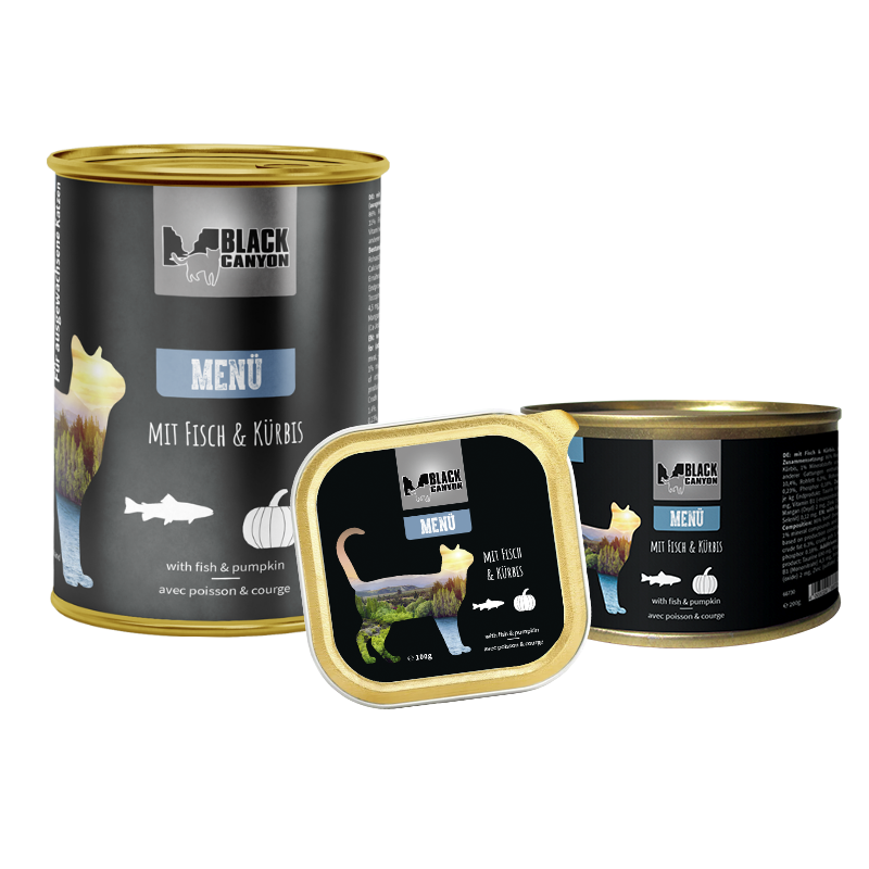 Black Canyon Cat Menu met Vis Black Canyon Cat Menu met Vis