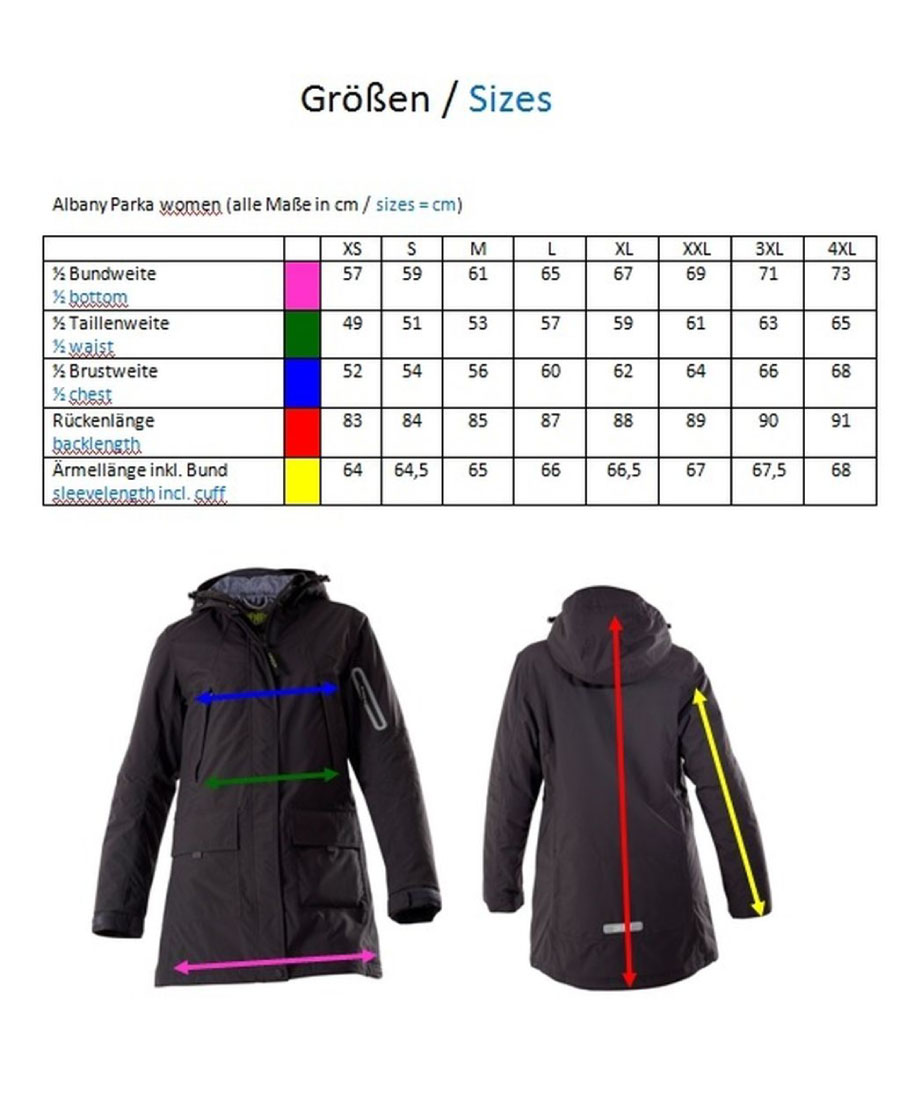 Owney Dames Winterparka Albany Marine-Grey S