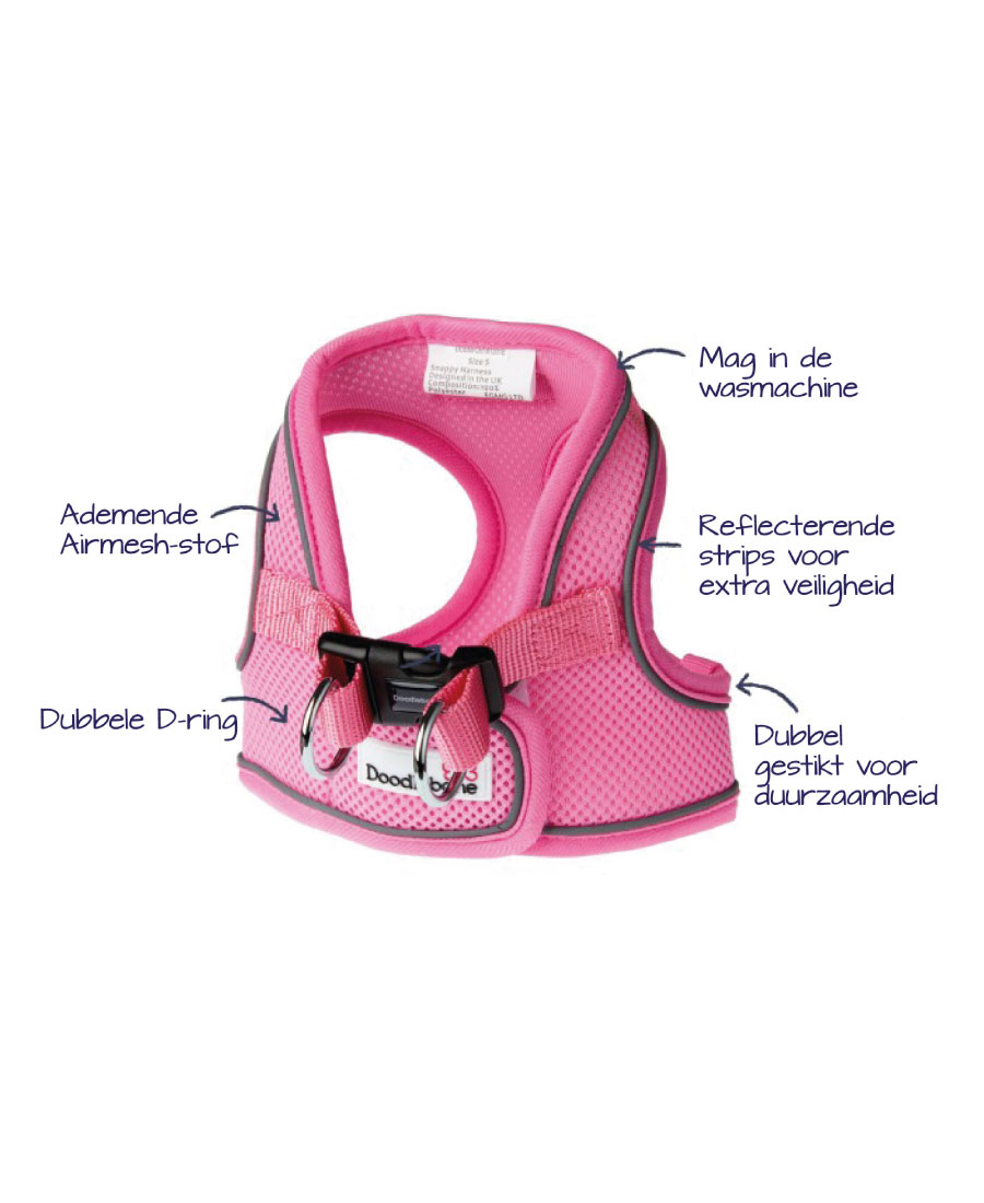 Doodlebone Snappy Tuig Light Pink