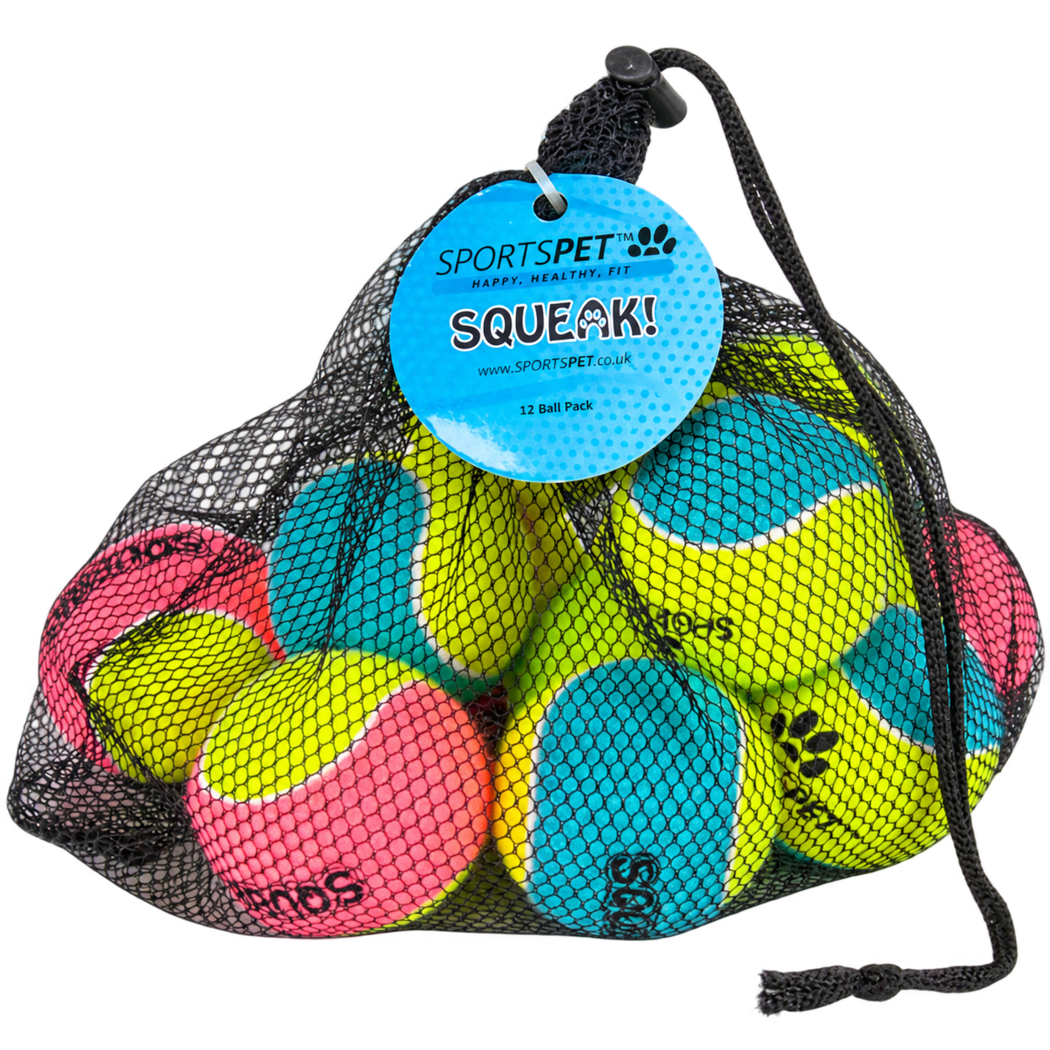 SPORTSPET Squeak speelbal Set van 12