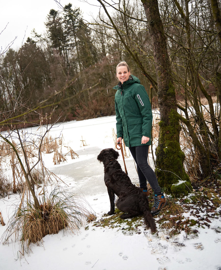 Owney Dames Winterparka Albany Marine-Grey S