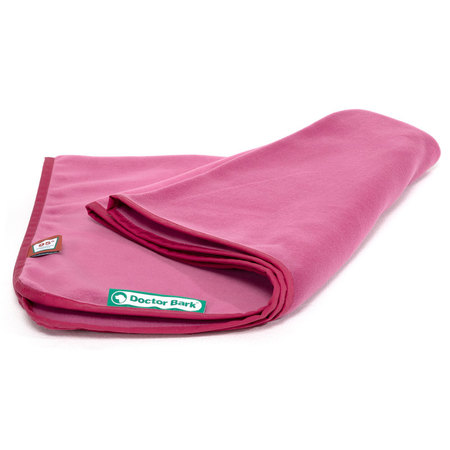 Doctor Bark zachte fleece deken Hot Pink