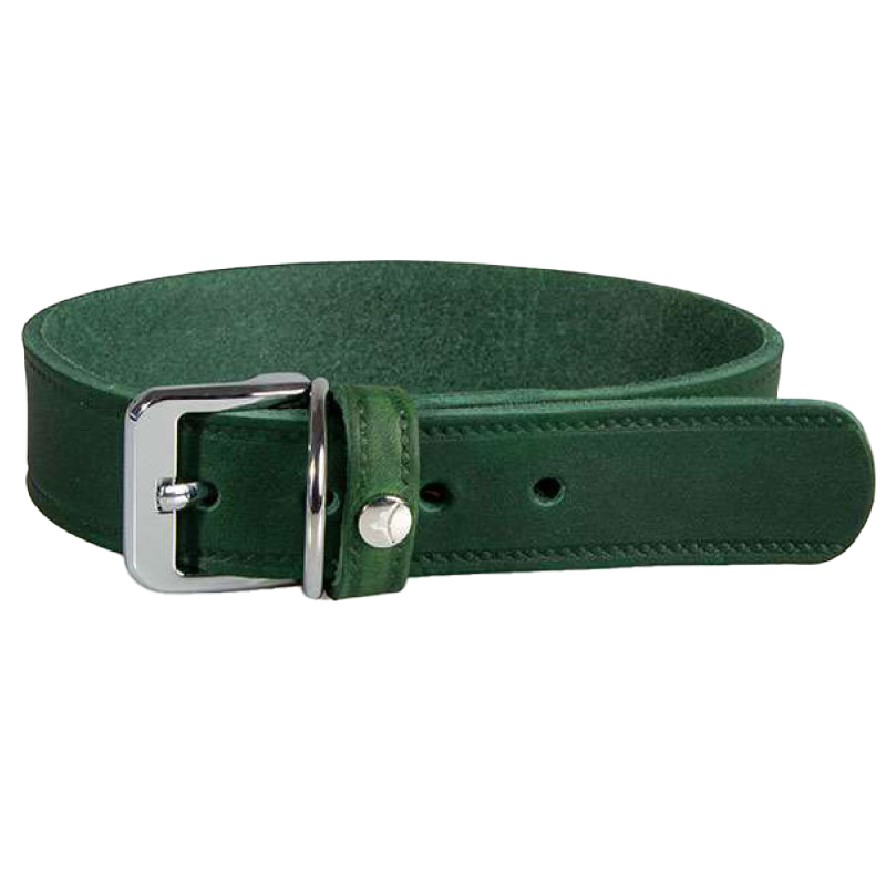 Das Lederband Weinheim Halsband Groen 52/30 Das Lederband Weinheim Halsband Groen 52/30