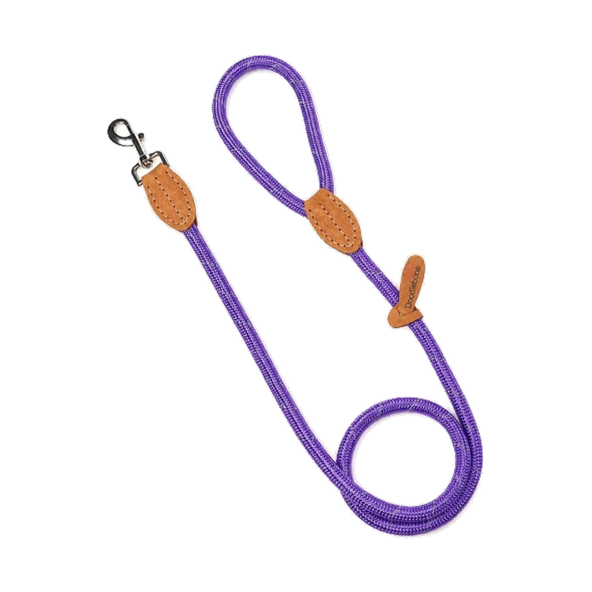 Doodlebone Rope Leash Paars